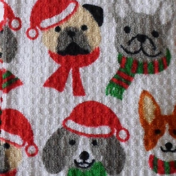 Christmas Dogs Kitchen Towels - Picture 3 of 3